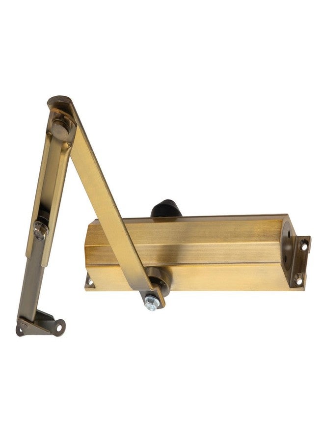 Atom Aluminium Automatic Hydraulic Double Speed Door Closer, Heavy Duty for Residential/Commercial Purposes with Fitting Set for All Wooden Door (Weight Up to 60-100 Kg, Brass Antique, Pack of 1) - Image 3